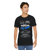 Exotic Blue Supercar Roadster Blueprint Art Unisex Heavy Cotton Tee Premium Streetwear Car Enthusiast Gift Performance Inspired Design Shirt