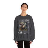 Fearless Devotion Unisex Heavy Blend Crewneck Sweatshirt Courage Loyalty Commitment Graphic Streetwear Pullover