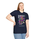 Romance Rose Graphic Unisex Softstyle T Shirt Black Tee Aesthetic Gothic Love Inspired Streetwear Fashion Bold Artistic Outfit