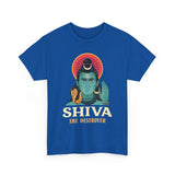 Lord Shiva The Destroyer Unisex Graphic T Shirt Mahadev Mahakal Devotional Hindu Spiritual Cotton Tee Trishul Rudraksha Temple Festival Wear India