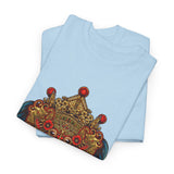 Unisex Balinese Barong Mask Graphic T Shirt Mythical Cultural Warrior Spirit Inspired Tee Tribal Festival Art Streetwear Heavy Cotton Top