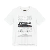 Ultra Sleek Performance Sports Coupe Blueprint Art Unisex Heavy Cotton Tee for Car Lovers and Streetwear Fans