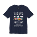 Nissan 240Z Illustrated Tee Donut Drift Car Inspired Graphic T Shirt Street Racing Art Tee JDM Style Automotive Streetwear Unisex Shirt for Car Lovers Drift Fans Racing Culture Outfit
