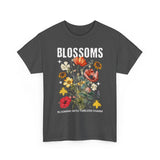 Blossoms Floral Graphic Unisex Heavy Cotton Tee Comfortable Streetwear Timeless Charm Motivational Nature Inspired T Shirt Perfect Gift for Garden Lovers Friends Birthdays Casual Everyday Wear