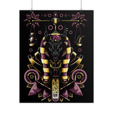 Anubis Balance God Matte Vertical Poster Egyptian Mythology Wall Art Cosmic Balance Decor For Home Office Gym Tattoo Studio Spiritual Aesthetic And Modern Streetwear Art Lovers