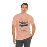 Futuristic Electric Pickup Blueprint Art Unisex Heavy Cotton Tee Bold Streetwear Graphic Shirt For Car Lovers And Tech Enthusiasts