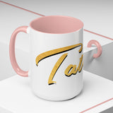 Tate Knight Logo Accent Coffee Mug 11oz 15oz Gold Foil Chess Horse Design Motivational Hustler Ceramic Cup Bold Luxury Inspired Streetwear Gift Drinkware