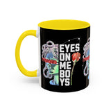 Eyes On Me Boys Medusa Accent Coffee Mug 11oz 15oz Mythological Streetwear Bold Empowerment Design Perfect Gift for Coffee Lovers Friends Birthdays Daily Motivation