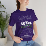 Graffiti Street Art A90 Tuner Car Graphic Unisex Heavy Cotton Tee for Drift Fans Performance Lovers and Urban Streetwear Style