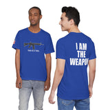 I Am The Weapon Unisex Heavy Cotton Tee Motivational Tactical Mindset Streetwear Bold Warrior Energy Graphic TShirt For Confidence Training Gym Wear Everyday Power Statement
