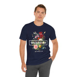 You Can Be Whatever Unisex Jersey Short Sleeve Tee Comfortable Motivational Graphic T-Shirt Bold Floral Empowerment Streetwear Positive Vibes Everyday Wear Perfect Gift for Friends Dreamers and Free...