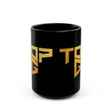 TopG Black Ceramic Coffee Mug Gold Print Motivational Hustler Alpha Mindset Entrepreneur Streetwear Lifestyle Tea Cup