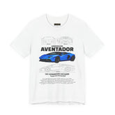 Blue Hypercar Blueprint Unisex Heavy Cotton Tee High Performance Streetwear Design for Car Enthusiasts Racers and Speed Lovers