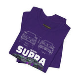 Graffiti Street Art A90 Tuner Car Graphic Unisex Heavy Cotton Tee for Drift Fans Performance Lovers and Urban Streetwear Style