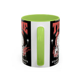 Waste Your Time Accent Coffee Mug 11oz 15oz Ceramic Cup Motivational Hustle Money Clock Graphic Drinkware Bold Entrepreneur Mindset Streetwear Gift