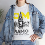 Om Namo Narayanaya Lord Vishnu Devotional Mantra Tshirt Spiritual Hindu Religious Graphic T Shirt For Men Women Bhakti Yoga Festival Wear Temple Visit Gift India