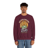 Golden Dreams Silver Reality Money Graphic Unisex Heavy Blend Crewneck Sweatshirt Hustler Motivational Dollar Cash Streetwear