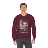 Blessed Praying Hands Floral Christian Graphic Unisex Heavy Blend Crewneck Sweatshirt Faith Inspired Religious Streetwear Bold Motivational Pullover
