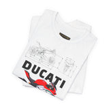 Italian Superbike Panigale Style Racing Motorcycle Graphic Unisex Heavy Cotton Tee Premium Streetwear T Shirt for Riders Bikers Enthusiasts and Everyday Wear