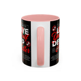 Love Yourself Deep Accent Coffee Mug 11oz 15oz Self Love Motivational Quote Cup Rose Graphic Positive Affirmation Daily Inspiration Empowerment Gift Mug