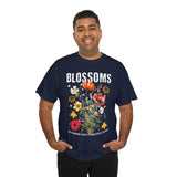 Blossoms Floral Graphic Unisex Heavy Cotton Tee Comfortable Streetwear Timeless Charm Motivational Nature Inspired T Shirt Perfect Gift for Garden Lovers Friends Birthdays Casual Everyday Wear