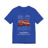 Legendary Orange Street Racer Blueprint Tee Unisex Heavy Cotton Retro Tuner Car Art Graphic Shirt for Enthusiasts
