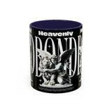 Heavenly Bond Accent Coffee Mug 11oz 15oz Angel And Lion Statue Spiritual Artistic Graphic Ceramic Cup Bold Motivational Streetwear Inspired Fashion Drinkware