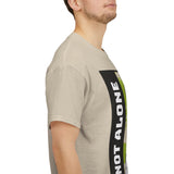 Unisex Not Alone Alien T Shirt Cartoon UFO Graphic Tee Extraterrestrial Sci Fi Space Themed Paranormal Conspiracy Inspired Streetwear Top