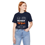 Orange Hypercar Blueprint Unisex Heavy Cotton Tee High Detail Automotive Art Streetwear Graphic for Car Enthusiasts and Daily Wear