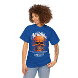 Wildfire Skull Flames Unisex Heavy Cotton Tee Gothic Inferno Graphic Bold Streetwear Motivational Statement T Shirt