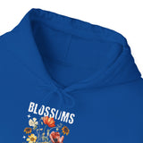 Blossoms Floral Graphic Hoodie Comfortable Unisex Sweatshirt Timeless Charm Streetwear Nature Inspired Empowerment Design Perfect Gift for Garden Lovers Friends Birthdays Cozy Days Casual Wear