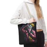 Snapshot of Madness Art Eco Tote Bag Dark Comic Neon Design Premium Canvas Reusable Shopping Bag Streetwear Lifestyle Accessory for Creative Thinkers Artists and Urban Dreamers