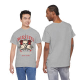 Monsters Skull Guardians Gothic Horror Unisex Heavy Cotton Tee Dark Graphic Halloween Streetwear Bold Vintage Skull T Shirt