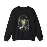 Break Bread Halftone Art Unisex Heavy Blend Crewneck Sweatshirt Bold Urban Streetwear Graphic Pullover Premium Hustle Design Cozy Warm Everyday Wear for Confident Men Women Stylish Gift Idea