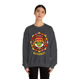Unisex Kathakali Crewneck Sweatshirt Heavy Blend Pullover Kerala Traditional Dance Art Graphic Indian Culture Onam Festival Malayalam Heritage Design