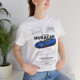 Exotic Blue Supercar Roadster Blueprint Art Unisex Heavy Cotton Tee Premium Streetwear Car Enthusiast Gift Performance Inspired Design Shirt