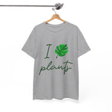 I Love Plants Unisex Heavy Cotton Tee Eco Friendly Botanical Leaf Nature Lover Green Gardening T Shirt Sustainable Plant Parent Gift For Gardeners