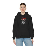 Brave Warrior Roman Gladiator Graphic Print Unisex Heavy Blend Hooded Sweatshirt Bold Motivational Streetwear Hoodie