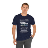 Nissan Skyline R34 GTR Inspired Illustrated JDM Performance Sports Car Graphic T Shirt Japanese Turbo Street Racing Automotive Streetwear Iconic 90s Car Culture Gift For JDM Enthusiasts