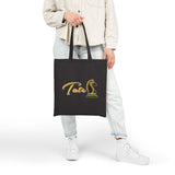 Tate Knight Tote Bag Cotton Canvas Chess Horse Logo Design Durable Reusable Eco Friendly Entrepreneur Motivation Hustler Lifestyle Carry Bag