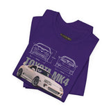 Toyota MK4 Blueprint Tee – Supra MK4 Sports Car MK4 Japanese Performance Coupe Inspired Graphic T Shirt JDM Street Racing Culture Automotive Icon Art Unisex Tee