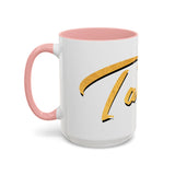 Tate Knight Logo Accent Coffee Mug 11oz 15oz Gold Foil Chess Horse Design Motivational Hustler Ceramic Cup Bold Luxury Inspired Streetwear Gift Drinkware