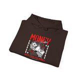 Money Motivation Hustler Mindset Graphic Print Unisex Heavy Blend Hoodie Streetwear Ambition Sweatshirt