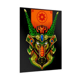 Cell Samurai Matte Vertical Poster Futuristic Japanese Warrior Wall Art Neon Cyberpunk Anime Decor For Gamers Tattoo Studios Living Rooms And Modern Home Interiors