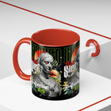 Wicked Supreme Accent Coffee Mug 11oz 15oz Statue Art Graphic Cup Supreme Inspired Streetwear Bust Design Bold Daily Motivation Ceramic Gift Drinkware