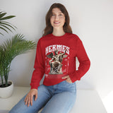 Hermes Greek Mythology Unisex Heavy Blend Crewneck Sweatshirt Ancient God of Communication and Travel Graphic Pullover