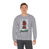 Love Fake Friendship Rose Crewneck Comfortable Unisex Sweatshirt Bold Graphic Streetwear Pullover Empowering Artistic Floral Design For Self Expression Perfect Gift For Friends Birthdays Cozy Days...
