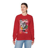 Freedom Snake And Rose Crewneck Comfortable Unisex Sweatshirt Motivational Streetwear Bold Floral Empowerment Design For Resilience And Strength Perfect Gift For Friends Birthdays Cozy Days Casual Wear