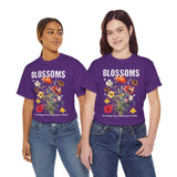 Blossoms Floral Graphic Unisex Heavy Cotton Tee Comfortable Streetwear Timeless Charm Motivational Nature Inspired T Shirt Perfect Gift for Garden Lovers Friends Birthdays Casual Everyday Wear