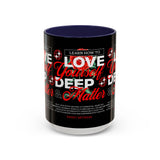 Love Yourself Deep Accent Coffee Mug 11oz 15oz Self Love Motivational Quote Cup Rose Graphic Positive Affirmation Daily Inspiration Empowerment Gift Mug